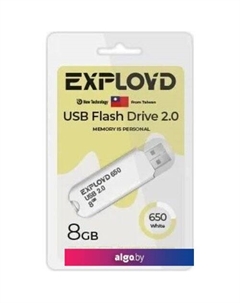 USB Flash 650 8GB (белый) Exployd