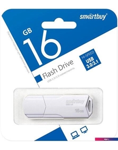USB Flash Clue 3.0 16GB (белый) Smartbuy