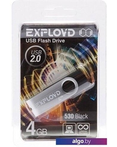 USB Flash 530 4GB (черный) Exployd