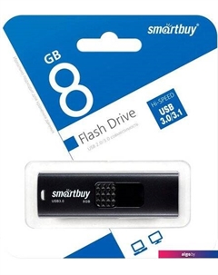USB Flash Fashion 8GB (черный) Smartbuy