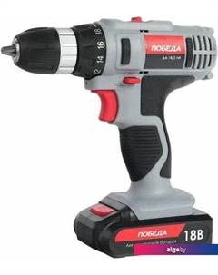 Дрель-шуруповерт ДА-18/2 ЛИ 180201636 (с 2-мя АКБ, кейс) Победа