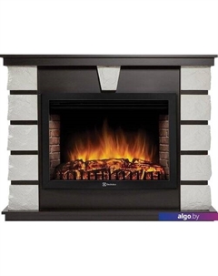 Портал Excalibur 30 (камень белый, шпон венге) Firelight