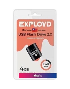 USB Flash 640 4GB (черный) Exployd
