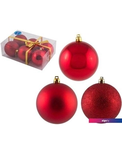 Елочная игрушка PB8-6SMB-R 101631 6 шт Волшебная страна