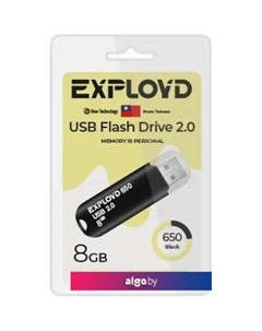 USB Flash 650 8GB (черный) Exployd