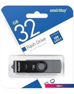 USB Flash Twist Dual 32GB (черный) Smartbuy