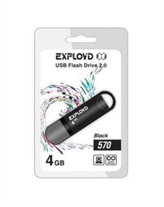 USB Flash 570 4GB (черный) Exployd