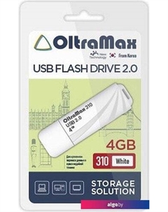USB Flash 310 4GB (белый) Oltramax