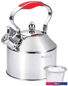 Чайник со свистком KL-4344 (красный) Kelli