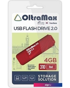 USB Flash 310 4GB (красный) Oltramax