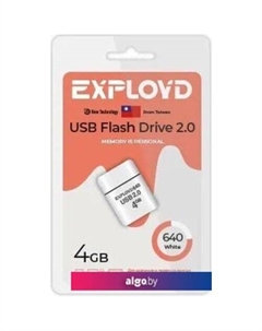 USB Flash 640 4GB (белый) Exployd