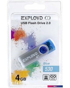 USB Flash 530 4GB (синий) Exployd