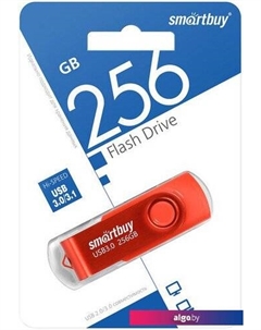USB Flash Twist 3.0 256GB (красный) Smartbuy