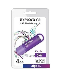 USB Flash 570 4GB (сиреневый) Exployd