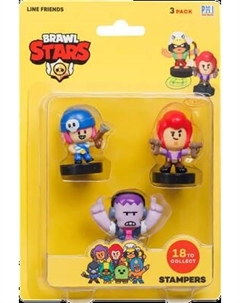 Набор фигурок коллекционных Brawl Stars Фрэнк, Кольт и Пэнни / BRW5020D Brawl stars