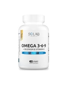Жирные кислоты SOLAB Omega 3-6-9 с селеном, витамином Е Solab