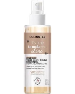 Масло для тела Solinotes Tonka Bean Сухое для лица, тела и волос