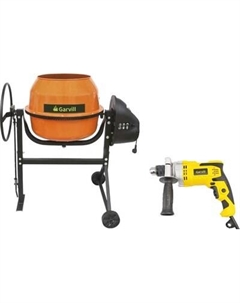 Бетономешалка Garvill БСЭ-140 + Дрель D800