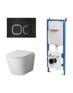 Унитаз подвесной с инсталляцией GR-4478S+900.K31.01.000+700.K31.02.210.210 Grossman