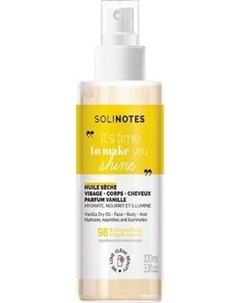 Масло для тела Solinotes Vanilla Сухое для лица, тела и волос