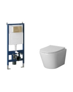 Унитаз подвесной с инсталляцией GR-4478S+900.K31.01.000+700.K31.03.310.310 Grossman