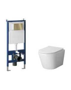 Унитаз подвесной с инсталляцией GR-4478S+900.K31.01.000+700.K31.04.32M.32M Grossman