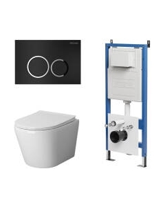 Унитаз подвесной с инсталляцией GR-4478S+900.K31.01.000+700.K31.01.210.210 Grossman