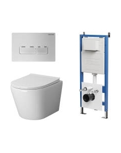 Унитаз подвесной с инсталляцией GR-4478S+900.K31.01.000+700.K31.03.110.110 Grossman