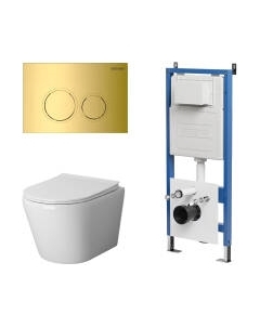 Унитаз подвесной с инсталляцией GR-4478S+900.K31.01.000+700.K31.01.300.300 Grossman