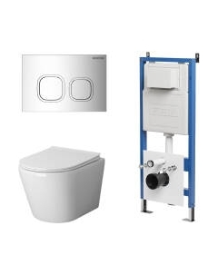 Унитаз подвесной с инсталляцией GR-4478S+900.K31.01.000+700.K31.02.100.100 Grossman