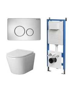 Унитаз подвесной с инсталляцией GR-4478S+900.K31.01.000+700.K31.05.12M.12M Grossman