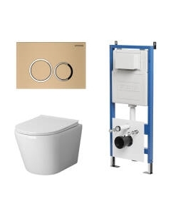 Унитаз подвесной с инсталляцией GR-4478S+900.K31.01.000+700.K31.01.310.310 Grossman