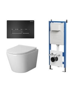 Унитаз подвесной с инсталляцией GR-4478S+900.K31.01.000+700.K31.03.210.210 Grossman