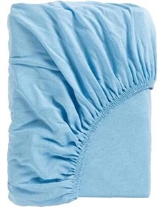 Простыня Ночь нежна Голубой Кулирка 160x200x20