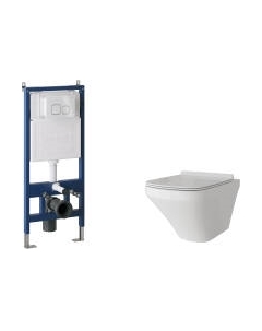 Унитаз подвесной с инсталляцией Grossman GR-4440S+900.K31.01.000+700.K31.02.000.000