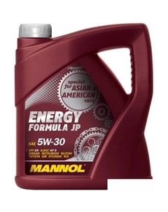 Моторное масло Energy Formula JP 5W-30 API SN 4л Mannol