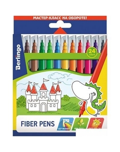 Фломастеры Замки WP00224 (24 цв) Berlingo