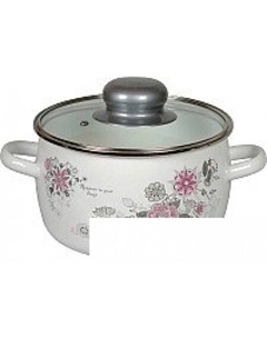 Кастрюля Весенний романс 1RС161S Стальэмаль