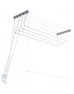 Сушилка для белья Euro Premium потолочная 5 прутьев 220 см Comfort alumin