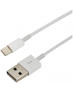 Кабель 18-0001 USB Type-A - Lighting (1 м, белый) Rexant