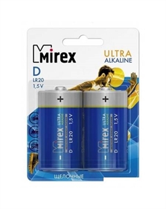 Батарейки LR20 D Алкалайн 2 шт 23702-LR20-E2 Mirex
