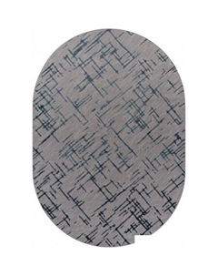 Ковер для жилой комнаты Liman F164-OVAL-GRAY-D.BLUE (1.6х2.3) Merinos