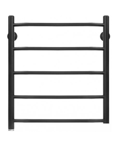 Полотенцесушитель Трапеция 50х60 5 перекладин (нижнее подключение, черный матовый) Granula