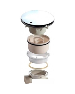 Сифон CZR-01-90 + Tray-Cover-CR (хром) Cezares