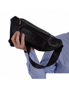 Сумка на пояс 356-Y001-BLK (черный) Francesco molinary