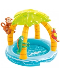 Надувной бассейн Тропики 58417NP (102x86) Intex