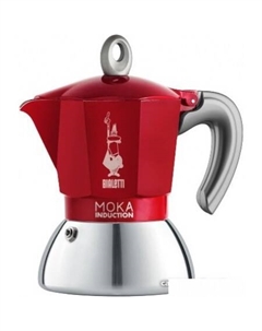 Гейзерная кофеварка New moka induction (2 порции, красный) Bialetti