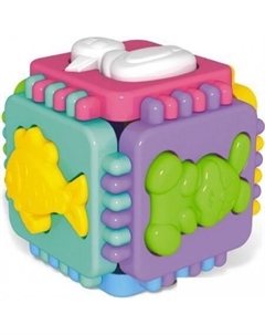 Развивающая игрушка Логический куб. Веселые зверята 01326 Stellar