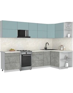 Кухонный гарнитур Интерлиния Мила Матте 1.5x3.0 Б PR