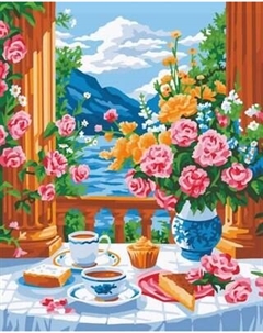 Картина по номерам Чаепитие / GLA121 Ilikegift